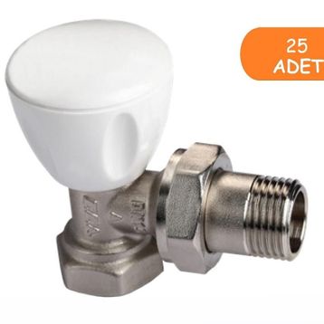 E.C.A. RV3 1/2 25 Adet Petek Havlupan Vanası Köşe Radyatör Valfi