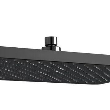 E.C.A. Tiera Plus 36x24 Mat Siyah Dikdörtgen Banyo Duş Başlığı