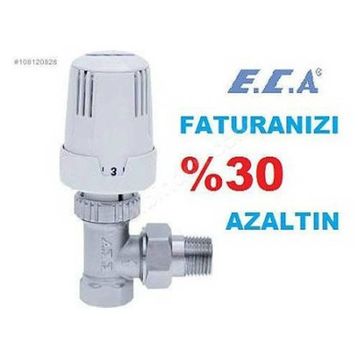 E.C.A TRV3 Termostatik Radyatör Köşe Valfi