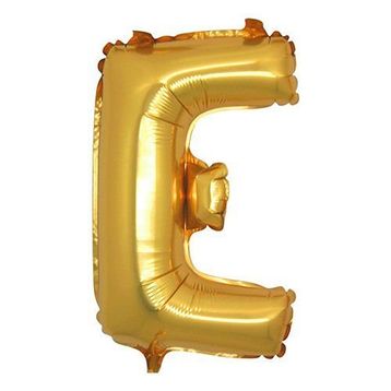 E Harf Altın 100 cm Folyo Balon