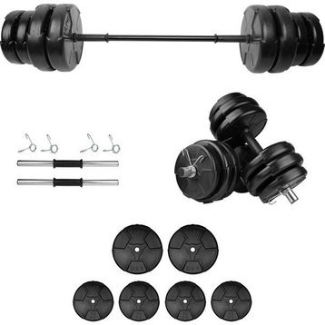 E-Life 75 kg Dambıl Seti ve Halter Seti Ağırlık Fitness Seti