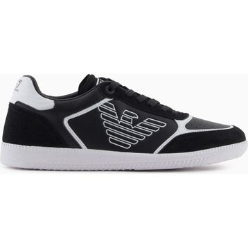 EA7 Emporio Armani 7X000405 AF19826 MC001 Siyah Deri Erkek Günlük Ayakkabı