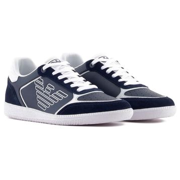 EA7 Emporio Armani 7X000405 AF19826 MC001 Siyah Deri Erkek Günlük Ayakkabı