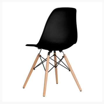 Eames Ahşap Siyah Sandalye