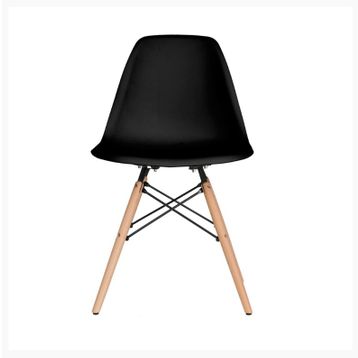 Eames Ahşap Siyah Sandalye