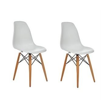 Eames Beyaz 2'li Sandalye