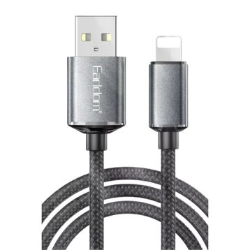 Earldom EC-199L 1.2M 3A USB to Lightning Siyah Hızlı Şarj Kablosu