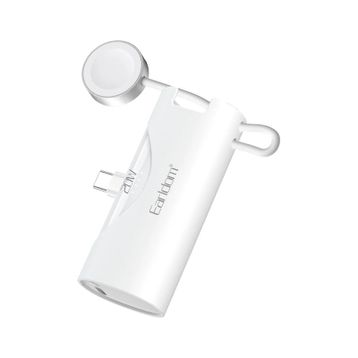 Earldom PD46 5.000 mAh Type-C 20 W Hızlı Şarj Mini Beyaz Powerbank