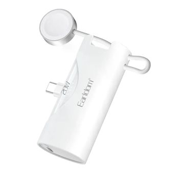 Earldom PD46 5.000 mAh Type-C 20 W Hızlı Şarj Mini Beyaz Powerbank