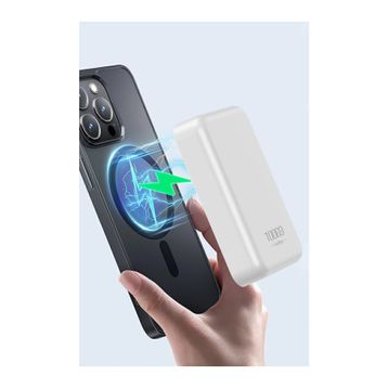 Earldom PD48 10.000 mAh 15W Beyaz Kablosuz Şarj ve 20W Type-C Çıkışlı PD Hızlı Şarj Powerbank