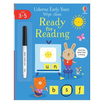 Early Years Wipe Clean Ready For Reading-Usborne Publishing