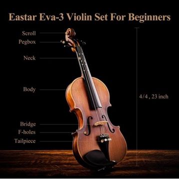 Eastar Eva-3 4/4 Natural Keman Seti