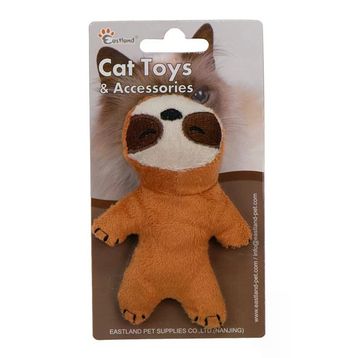 Eastland 12 cm Catnipli Peluş Tembel Hayvan Kedi Oyuncağı