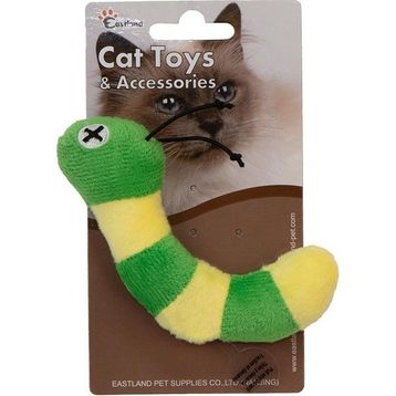 Eastland 13 cm Catnipli Peluş Dijital Sesli Tırtıl Kedi Oyuncağı