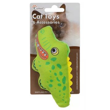 Eastland 15 cm Kedi Otlu Öten Peluş Timsah Kedi Oyuncağı