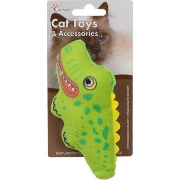 Eastland 15 cm Kedi Otlu Öten Peluş Timsah Kedi Oyuncağı