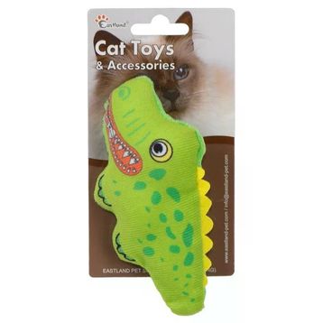 Eastland 15 cm Kedi Otlu Öten Peluş Timsah Kedi Oyuncağı