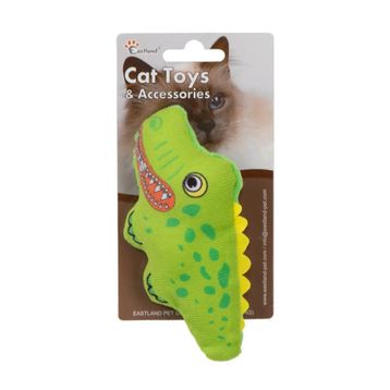 Eastland 15 cm Kedi Otlu Öten Peluş Timsah Kedi Oyuncağı