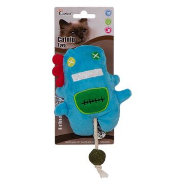 Eastland 18 cm Catnipli Peluş Mavi Canavar Kedi Oyuncağı