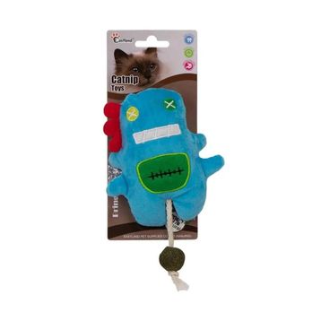 Eastland 18 cm Catnipli Peluş Mavi Canavar Kedi Oyuncağı