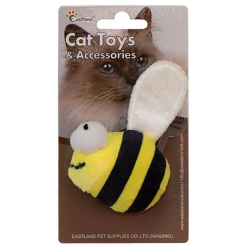 Eastland 6.5 cm Catnipli Dijital Sesli Peluş Arı Kedi Oyuncağı
