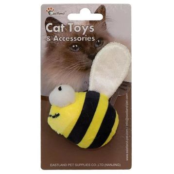 Eastland 6.5 cm Catnipli Dijital Sesli Peluş Arı Kedi Oyuncağı