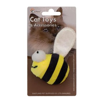 Eastland 6.5 cm Catnipli Dijital Sesli Peluş Arı Kedi Oyuncağı