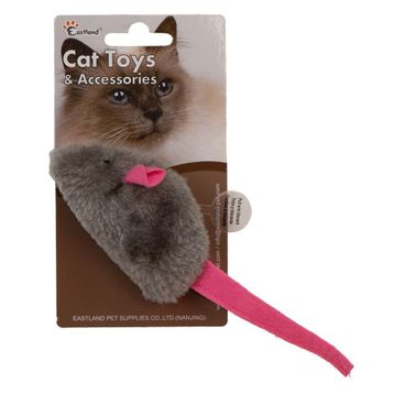 Eastland 8 cm Catnipli Peluş Dijital Sesli Fare Kedi Oyuncağı