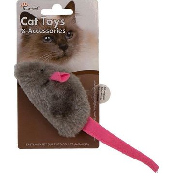 Eastland 8 cm Catnipli Peluş Dijital Sesli Fare Kedi Oyuncağı