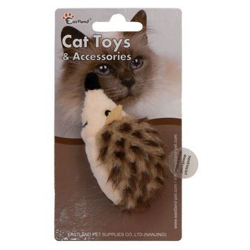 Eastland Catnipli Dijital Sesli Kirpi 9.5 cm Peluş Kedi Oyuncağı