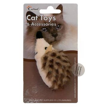 Eastland Catnipli Dijital Sesli Kirpi 9.5 cm Peluş Kedi Oyuncağı