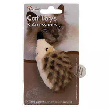 Eastland Catnipli Dijital Sesli Kirpi 9.5 cm Peluş Kedi Oyuncağı