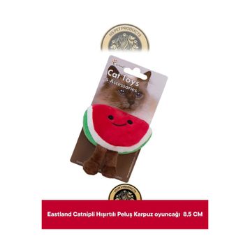 Eastland Catnipli Hışırtılı Karpuz 8.5 cm Peluş Kedi Oyuncağı