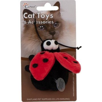 Eastland Catnipli Peluş Dijital Sesli Uğur Böceği Kedi Oyuncağı