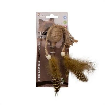 Eastland İpli Tüylü Çıngıraklı Lolipop Kedi Oyuncağı