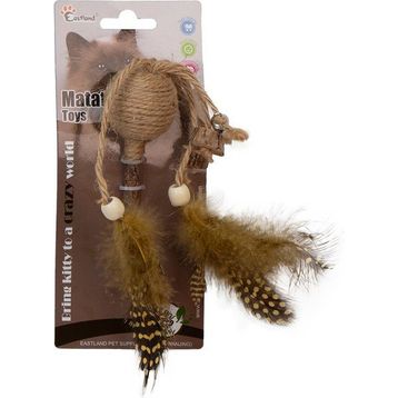 Eastland İpli Tüylü Çıngıraklı Lolipop Kedi Oyuncağı