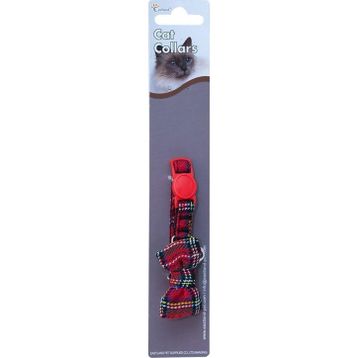 Eastland Zilli Ayarlanabilir Ekoseli 20-25 cm Papyon Kedi Boyun Tasması