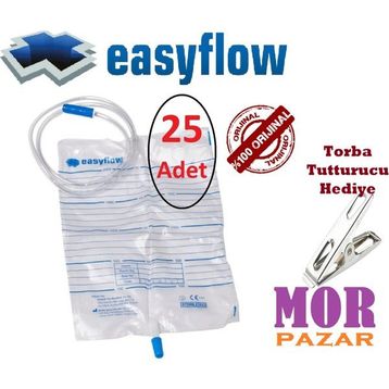Easyflow 2000 ml 25 Adet Musluklu İdrar Torbası