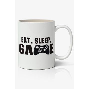 Eat Sleep Baskılı Kupa