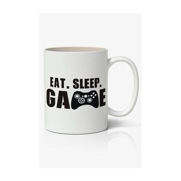Eat Sleep Baskılı Kupa
