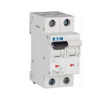 Eaton 164912 PL6-B32/1N 32 Amper + Nötr Kesmeli B 6 kA Otomatik Sigorta