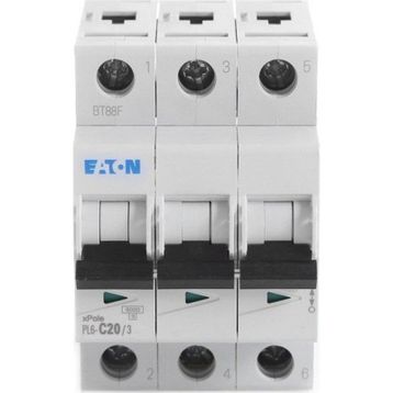 Eaton 286602 PL6-C20/3 3X20A C 6KA Otomatik Sigorta