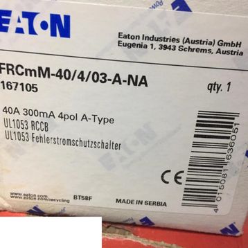 Eaton FRCMM-40/4/03-A-NA 167105 Akım Koruma Şalteri