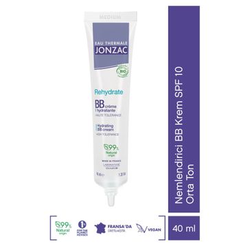 Eau Thermale Jonzac Rehydrate SPF10 40 ml Nemlendirici Orta Ton BB Krem