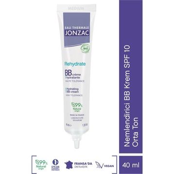 Eau Thermale Jonzac Rehydrate SPF10 40 ml Nemlendirici Orta Ton BB Krem