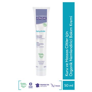 Eau Thermale Jonzac Rich Kuru ve Hassas Ciltler İçin 50 ml Organik Nemlendirici Bakım Kremi