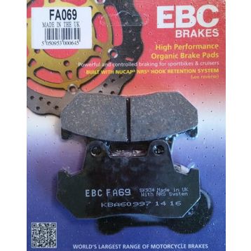 EBC FA069 1987-1990 Honda Xl 600 Transalp Ön Fren Balata