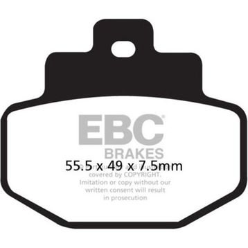 EBC SFA321 Organik Vespa Gt 200 Arka Fren Balatası