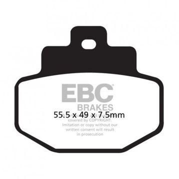 EBC SFA321 Organik Vespa Gt 200 Arka Fren Balatası