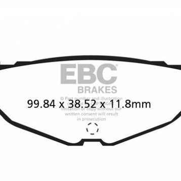 EBC SFA408 Yamaha XP 500 S 2004-2007 Arka Fren Balatası